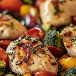 Quick Roasted Chicken Veggies