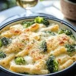 Baked Ziti Alfredo Broccoli