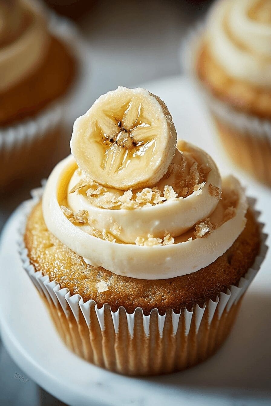 Banana Cream Cheese Cupcakes