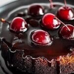 Chocolate Cherry Upside Down Cake