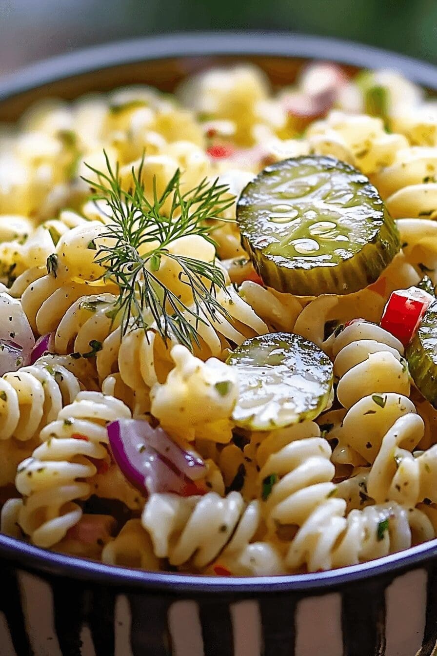 Dill Pickle Pasta Salad