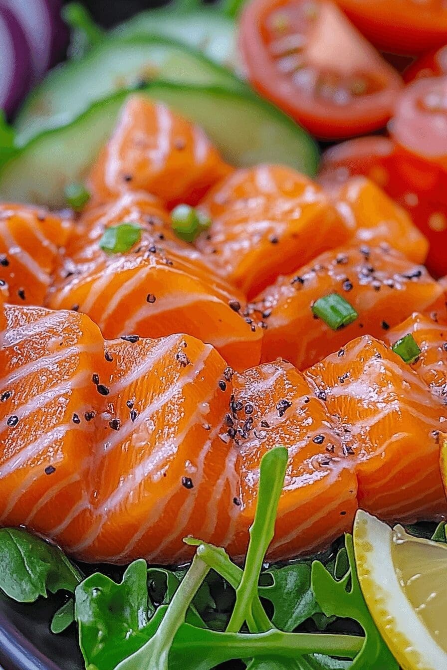 Fresh Healthy Salmon Salad