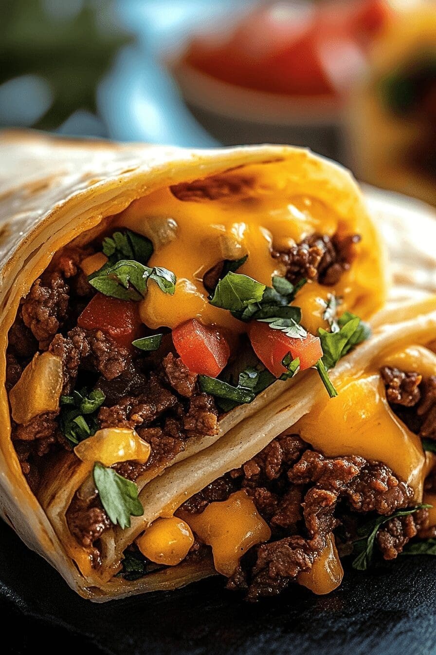 Nacho Cheese Beef Wrap