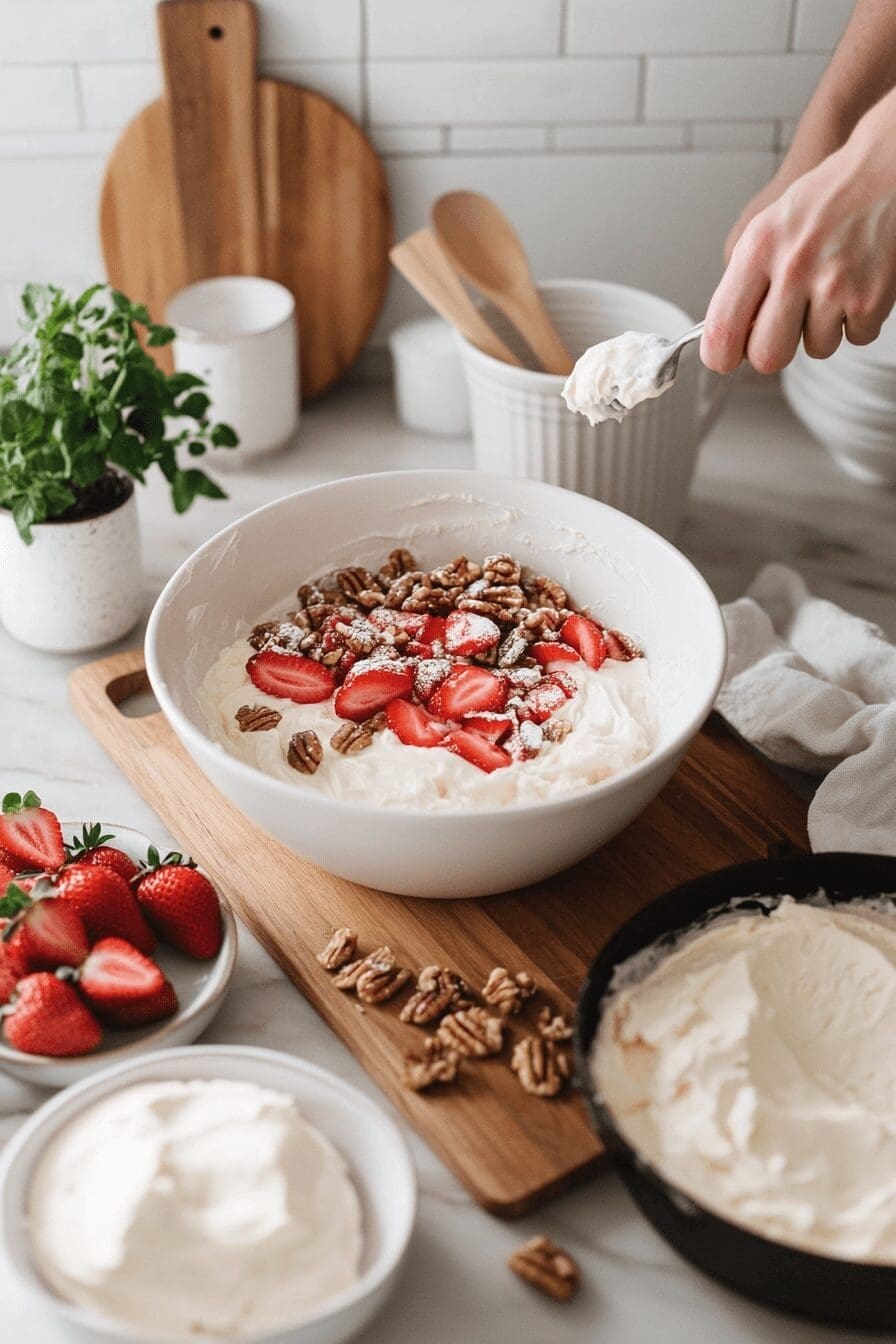 strawberry italian cream pound cake
