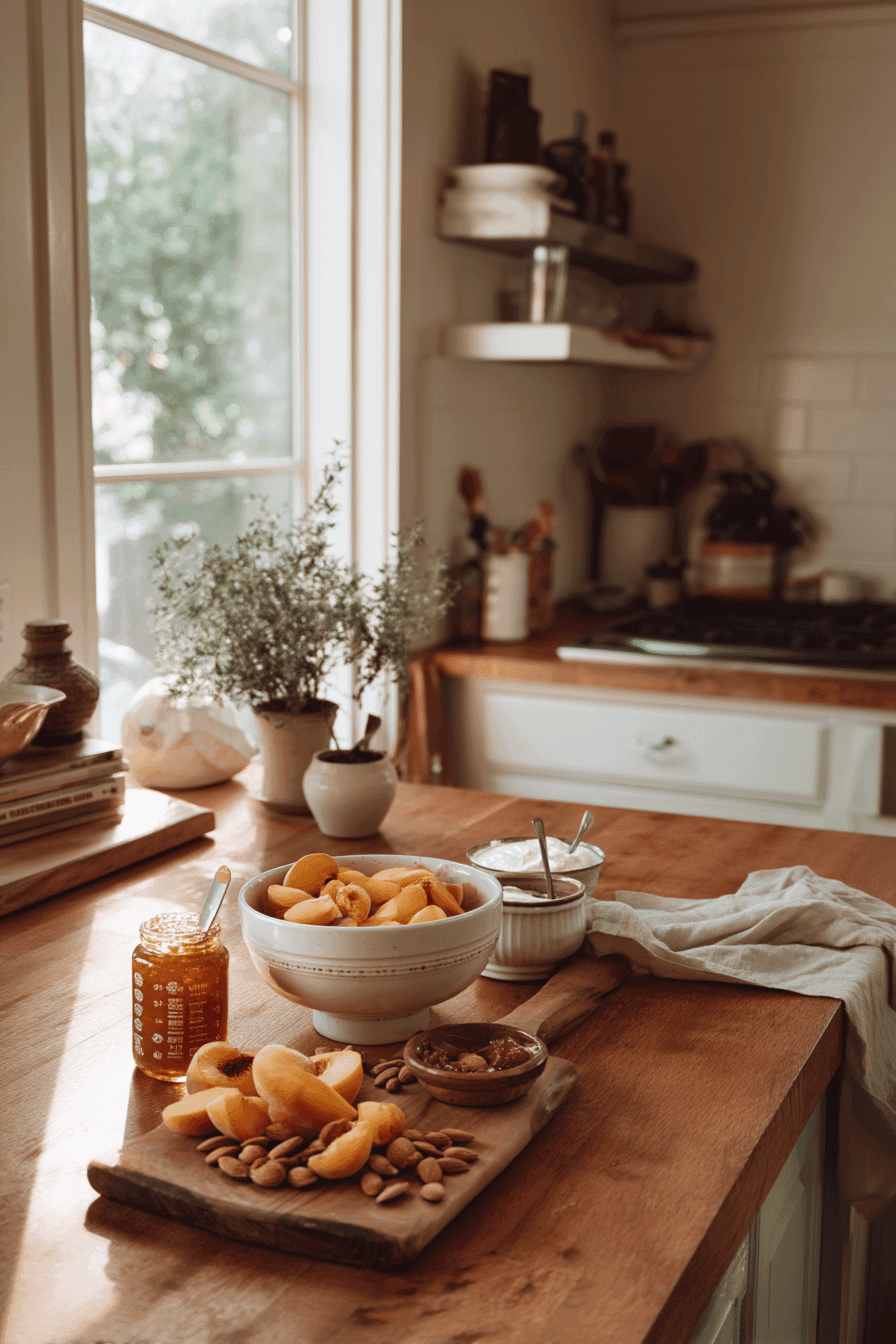 peaches and cream trifle