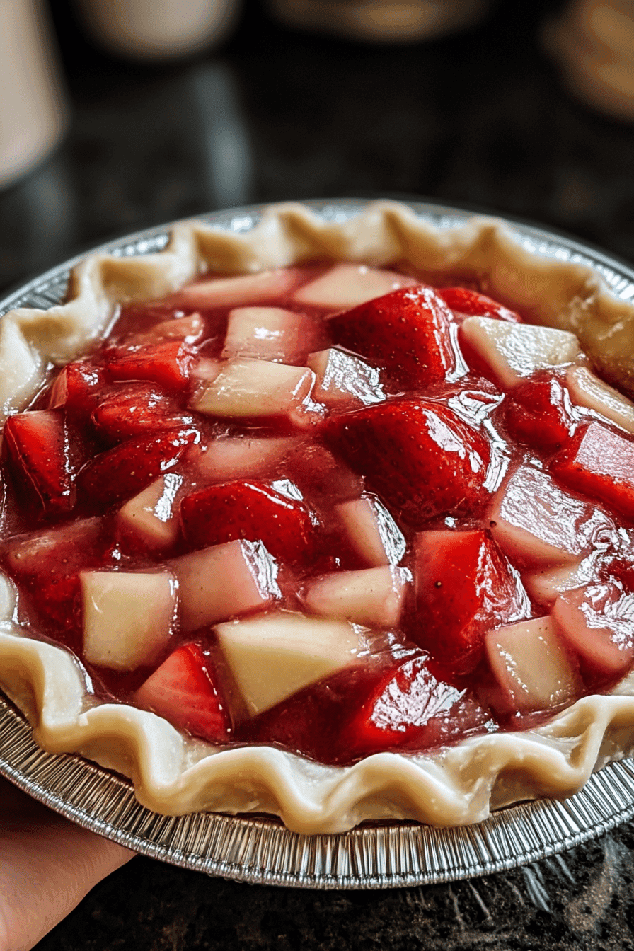 strawberry rhubarb pie filling
