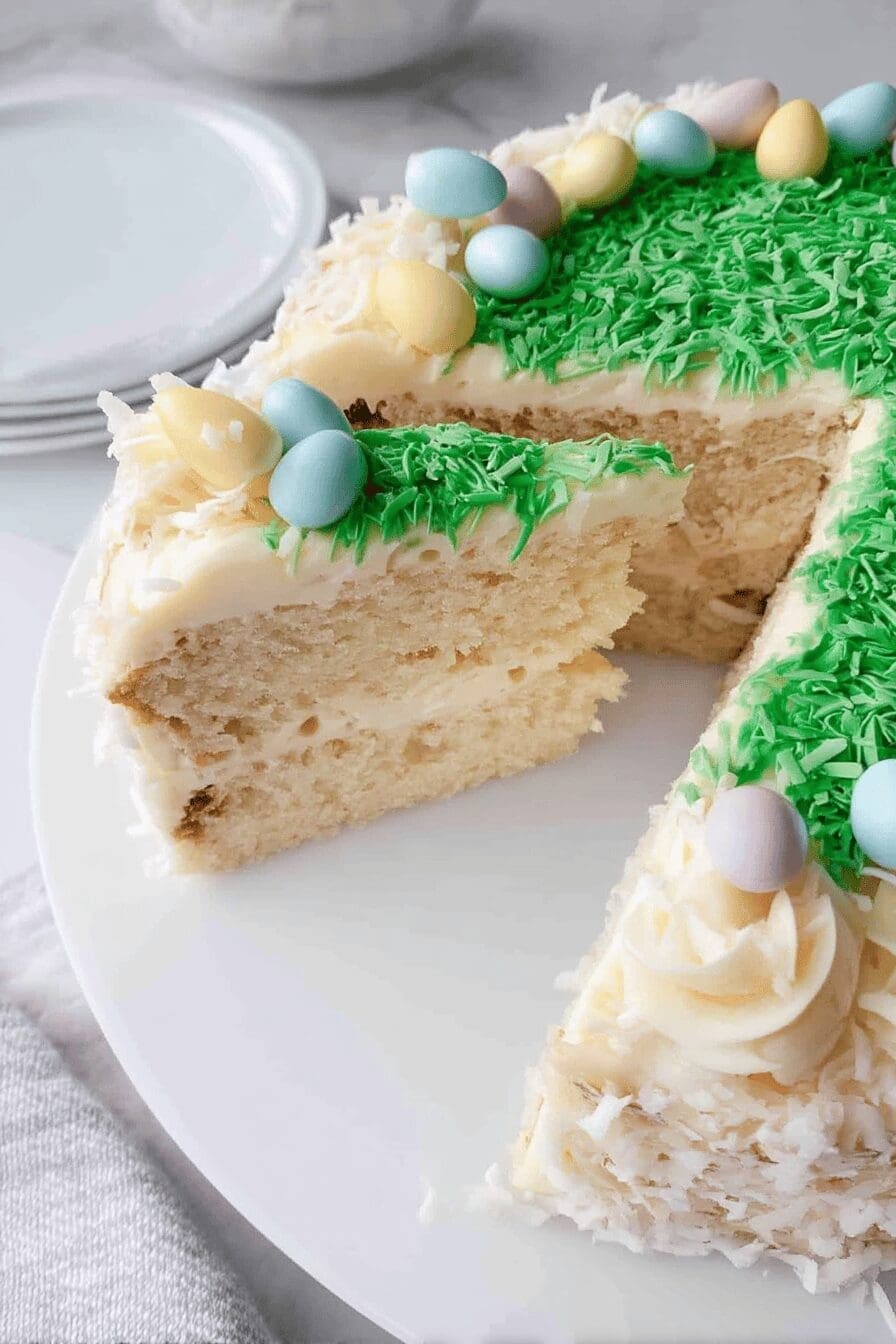 coconut easter cake