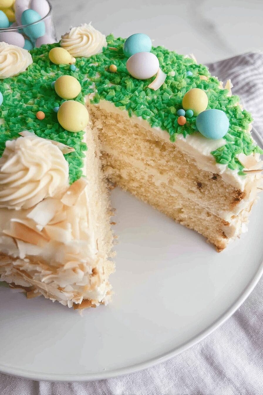 coconut easter cake