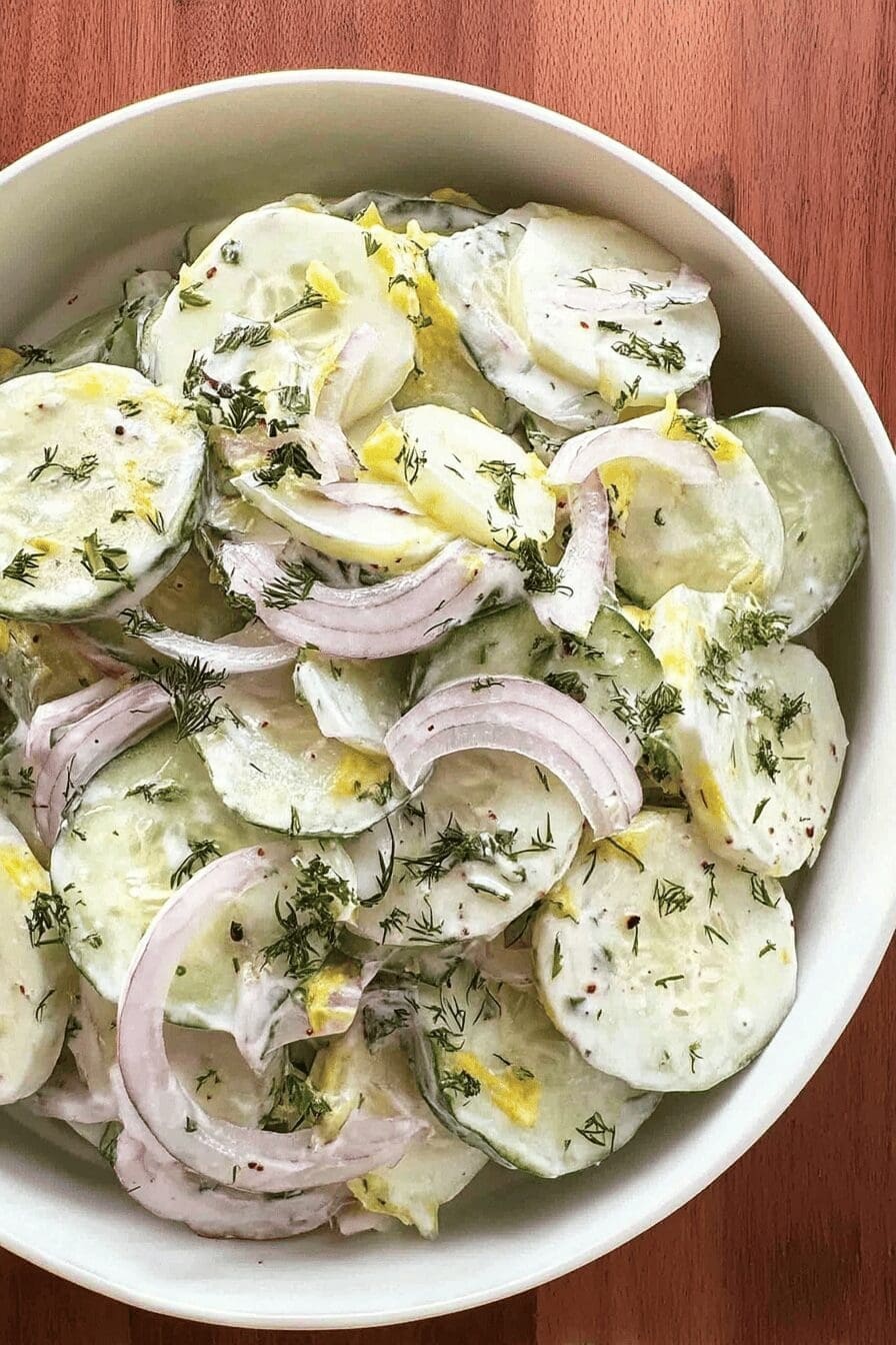 creamy cucumber salad