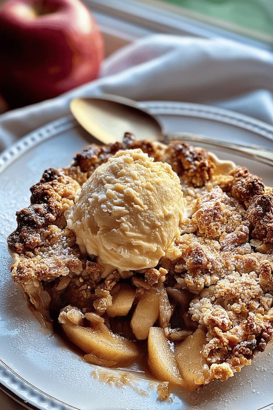 fathers day apple crisp