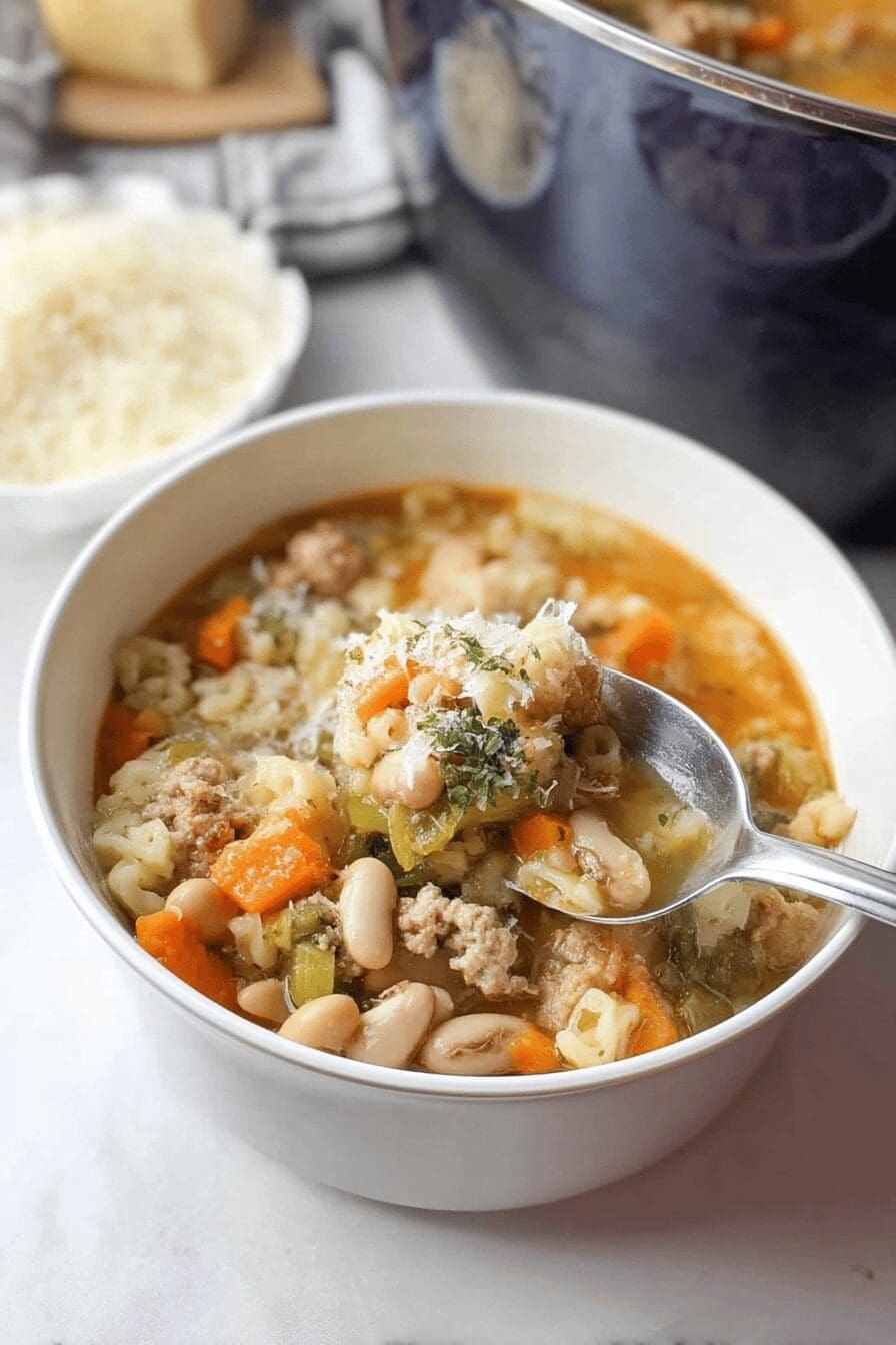 sausage and bean minestrone