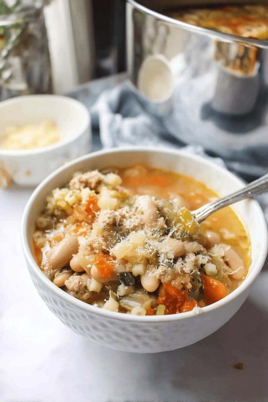 sausage and bean minestrone