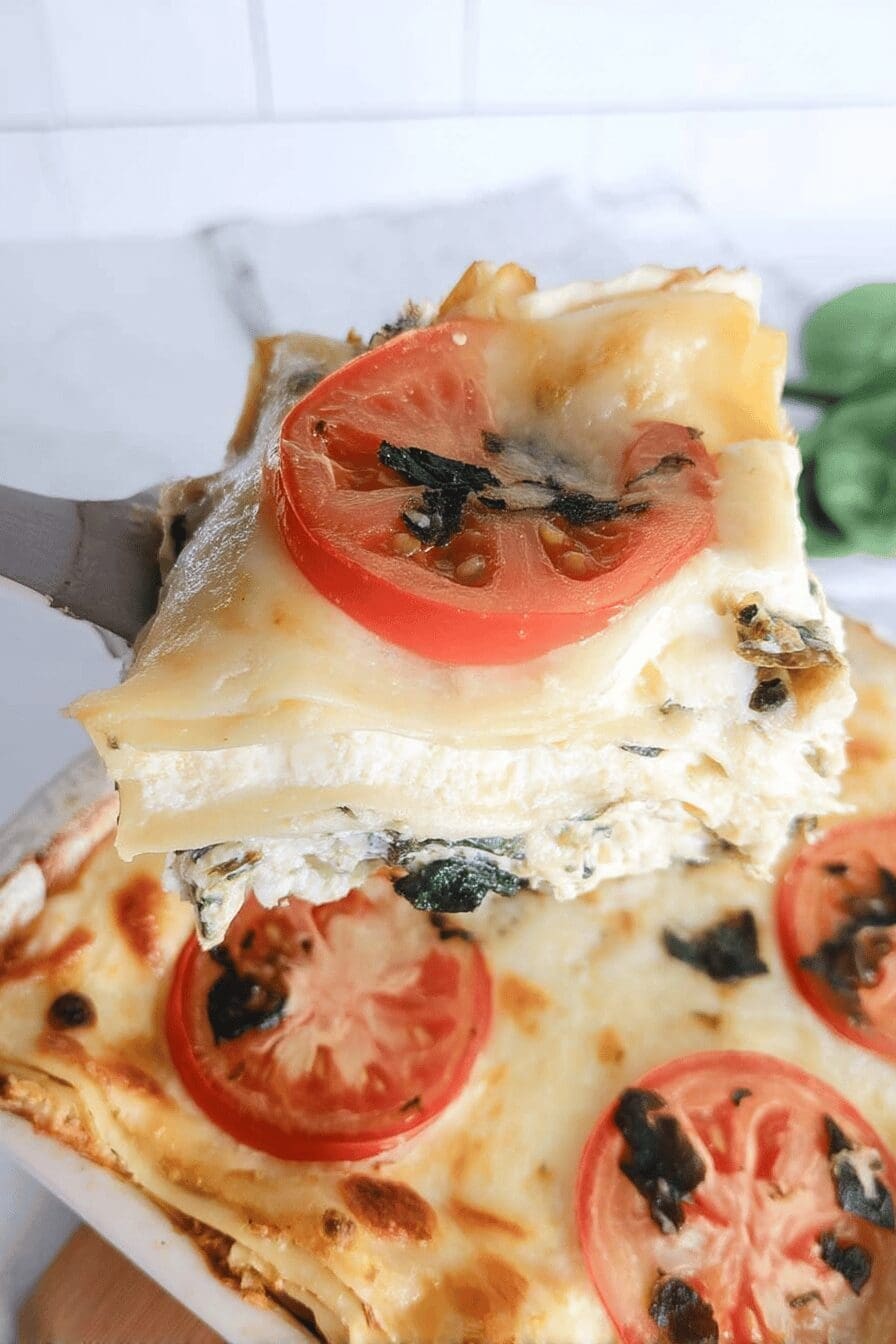 tomato and spinach lasagna