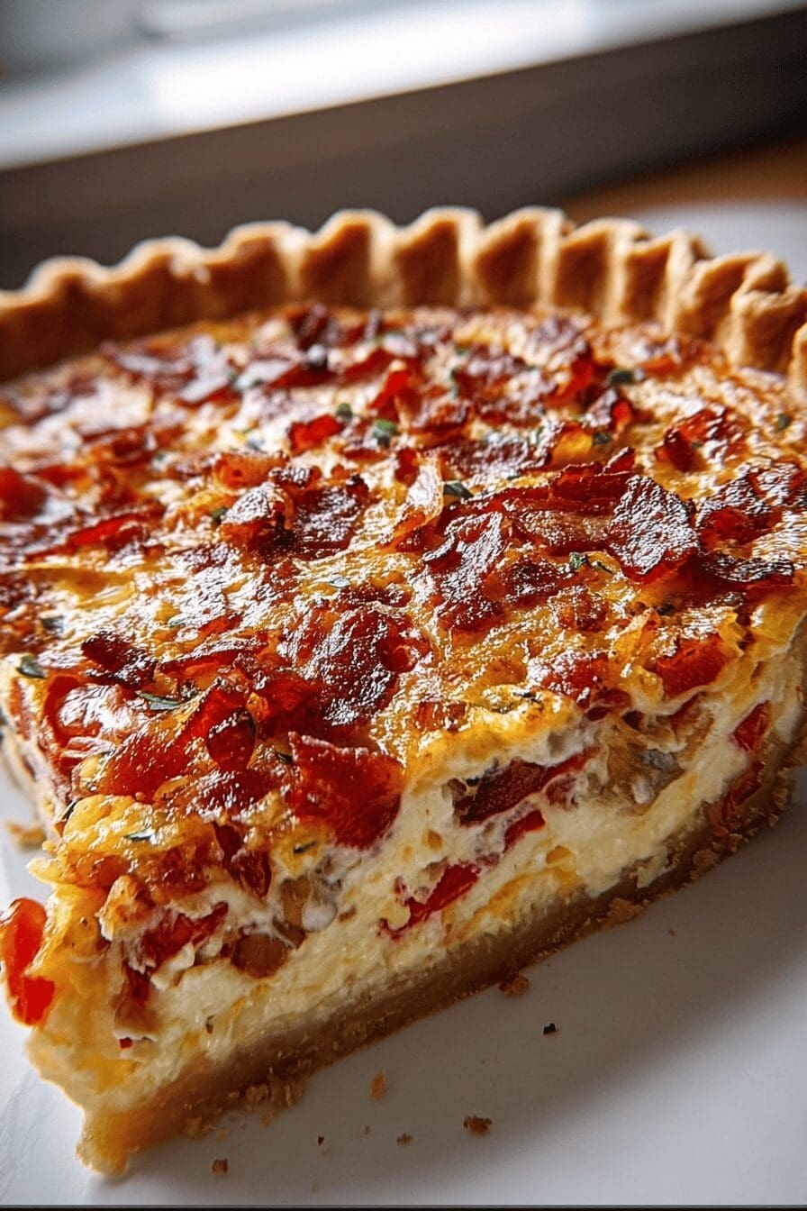 Bacon Onion Tomato Pie