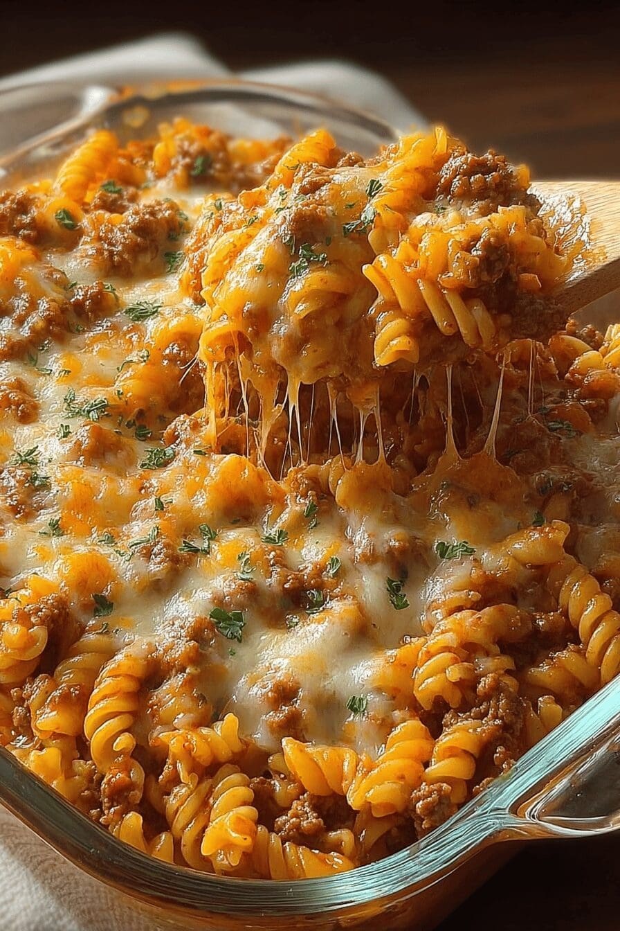 Cheesy Hamburger Casserole