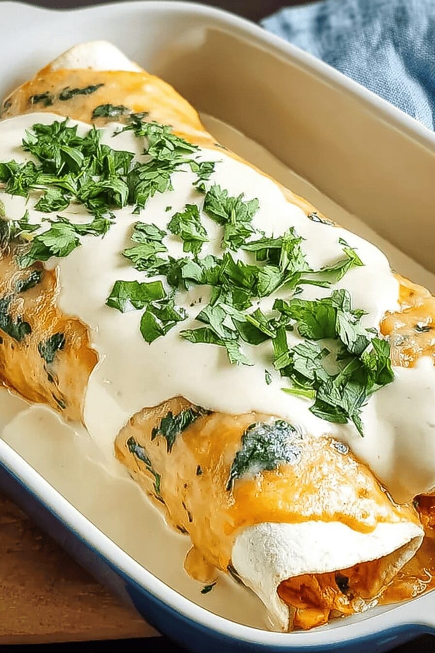 Chicken Enchiladas Sour Cream Sauce