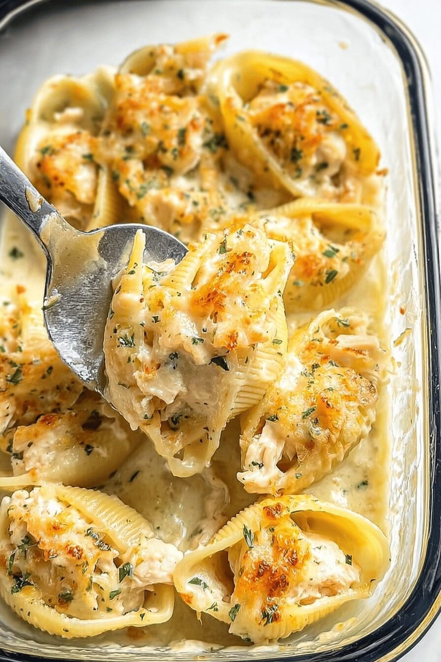 Chicken Scampi Shells