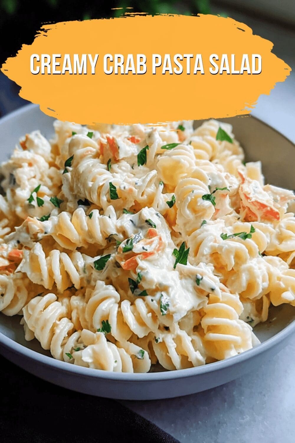 Creamy Crab Pasta Salad