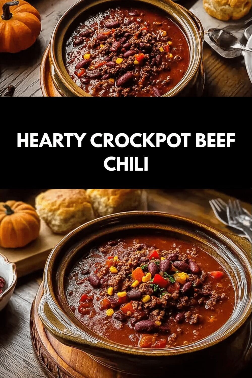 Hearty Crockpot Beef Chili