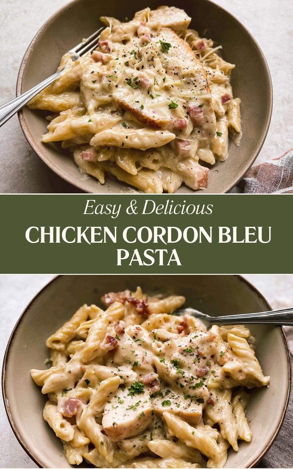 Chicken Cordon Bleu Pasta