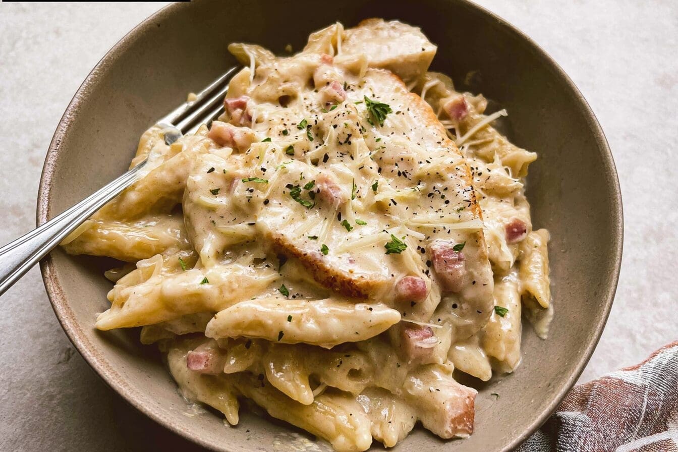 Chicken Cordon Bleu Pasta