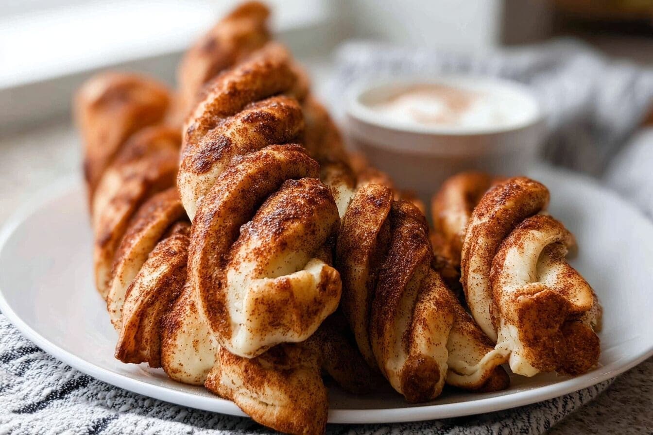 Cinnamon Roll Bread Twists