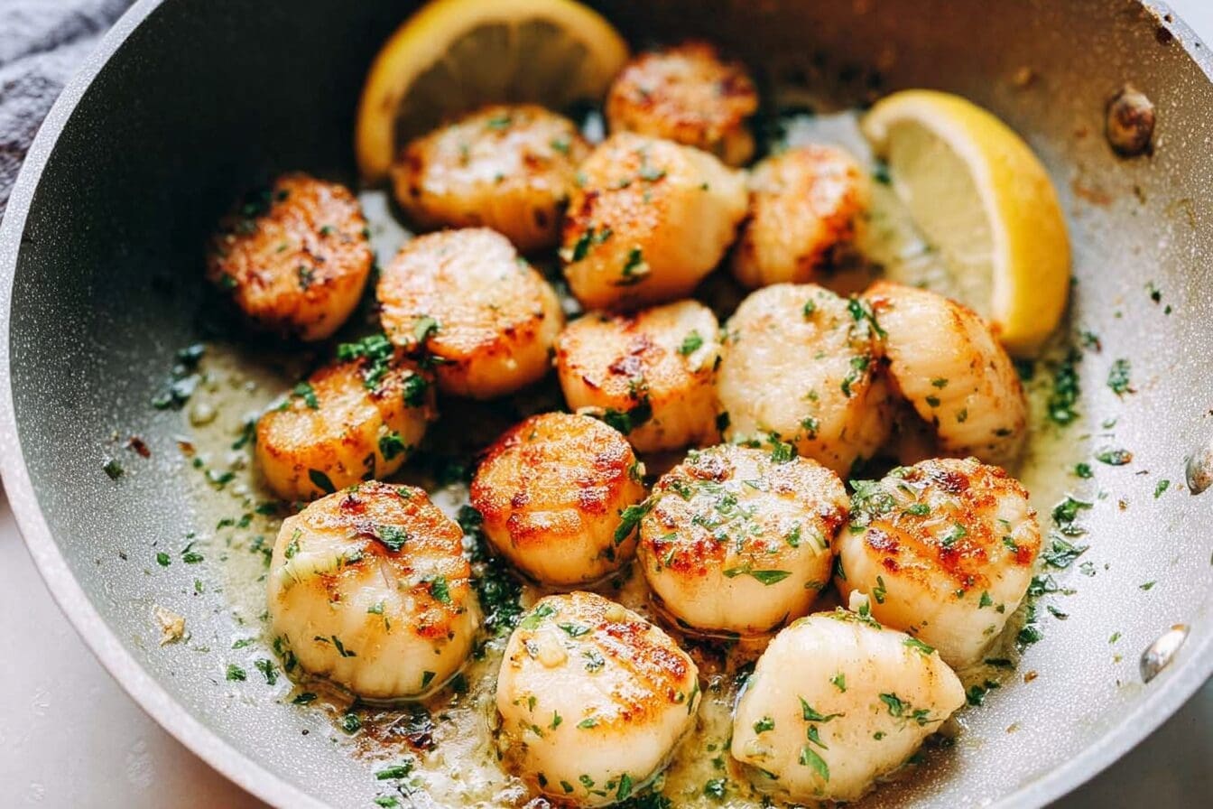 Garlic Butter Herb Scallops