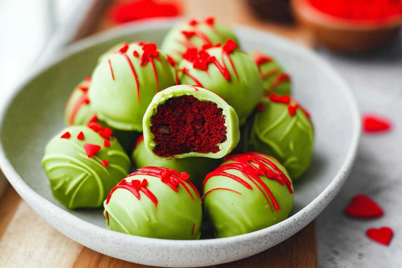 Grinch Oreo Balls