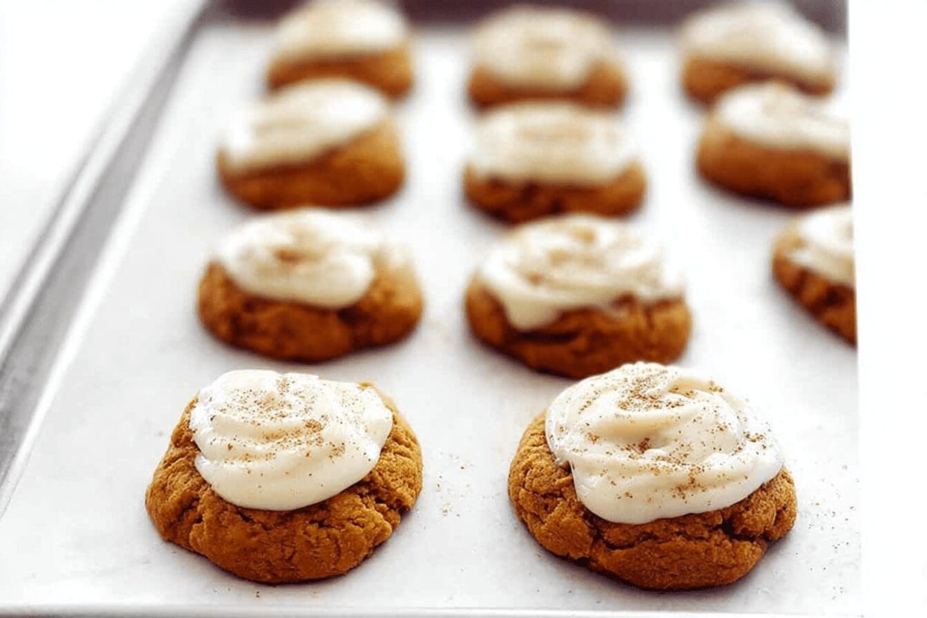 Iced Pumpkin Cookies