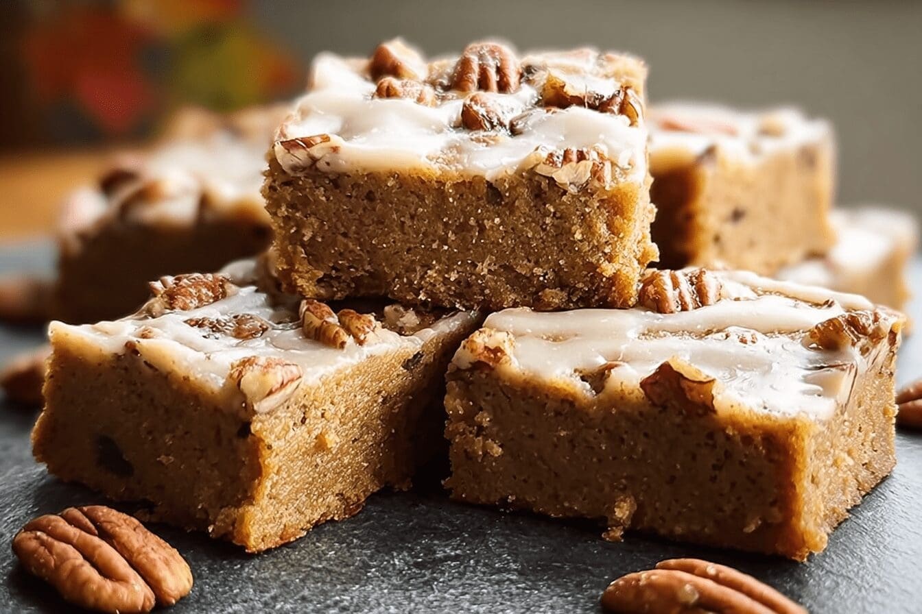 Maple Pecan Blondies
