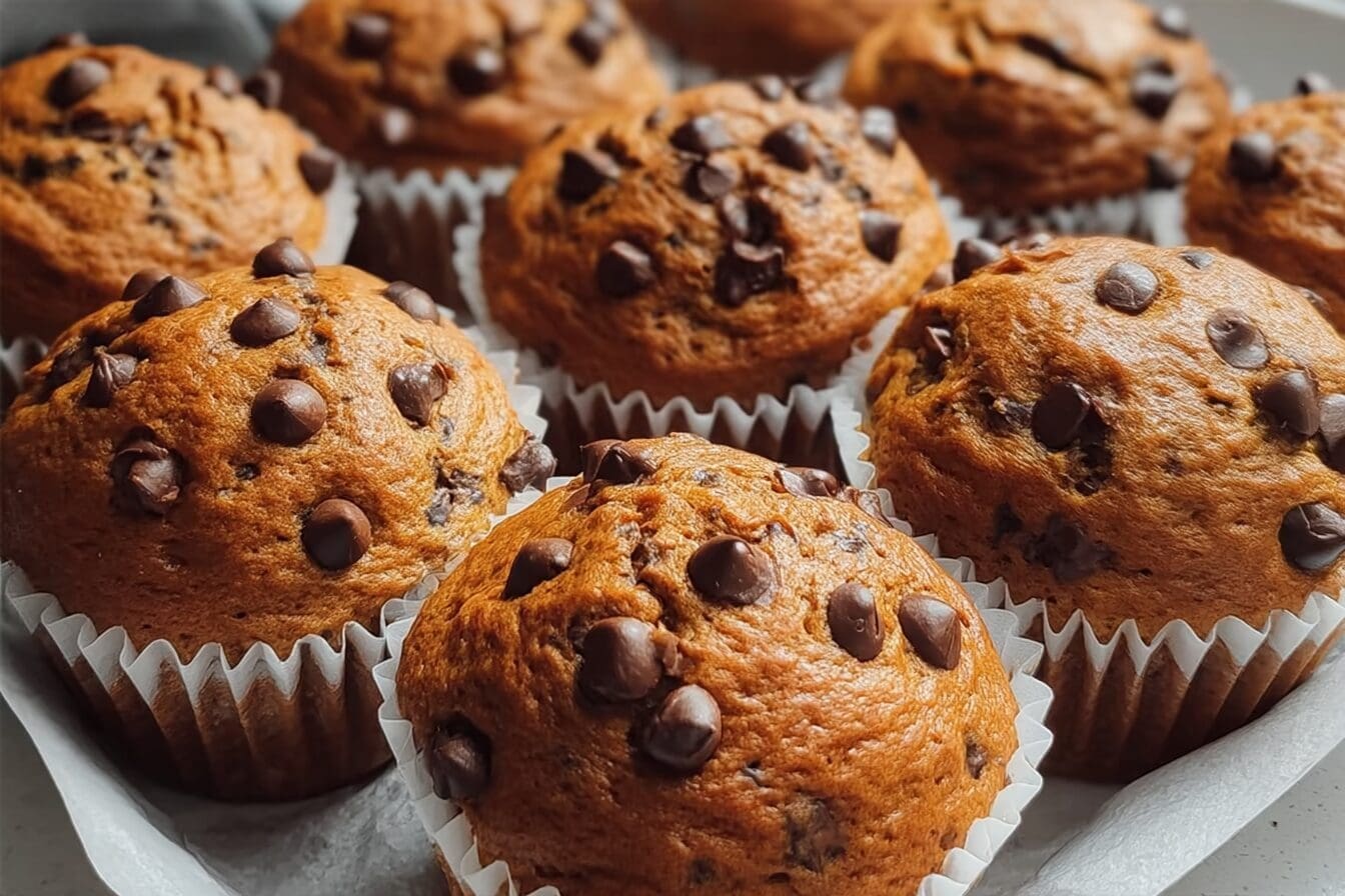 Pumpkin Chocolate Chip Muffins