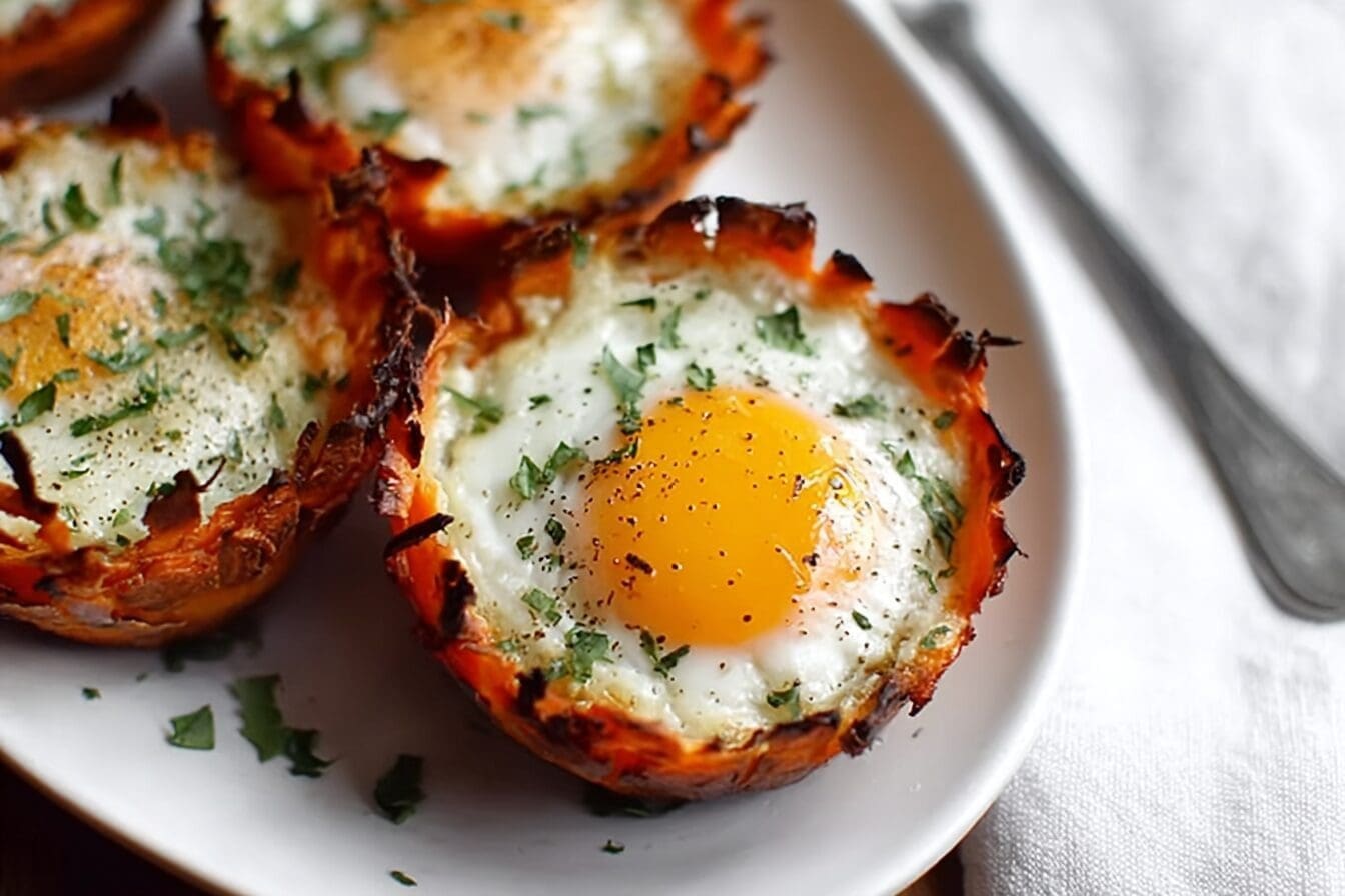Sweet Potato Baked Egg Cups