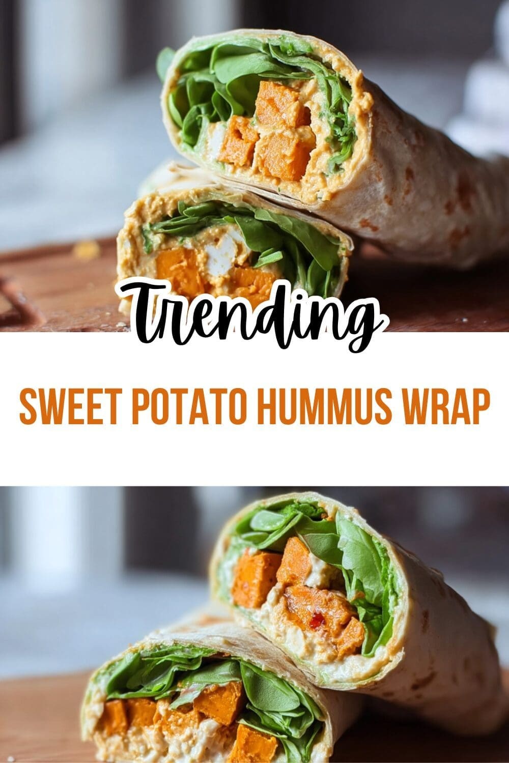Sweet Potato Hummus Wrap