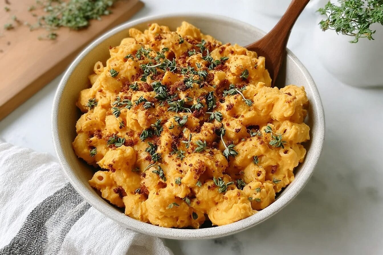 Vegan Sweet Potato Mac And Cheese