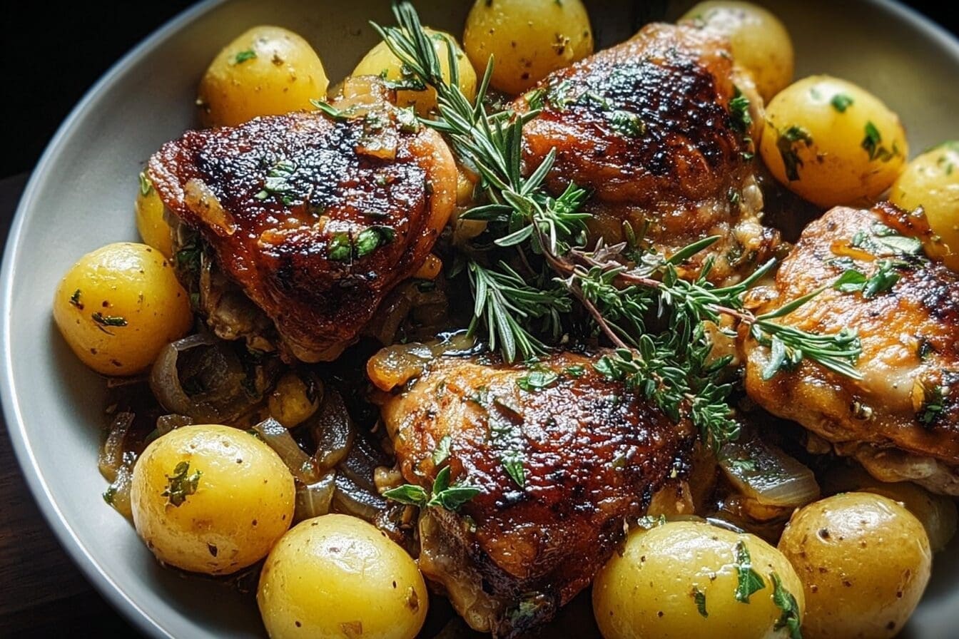 Chicken Thighs And Potatoes