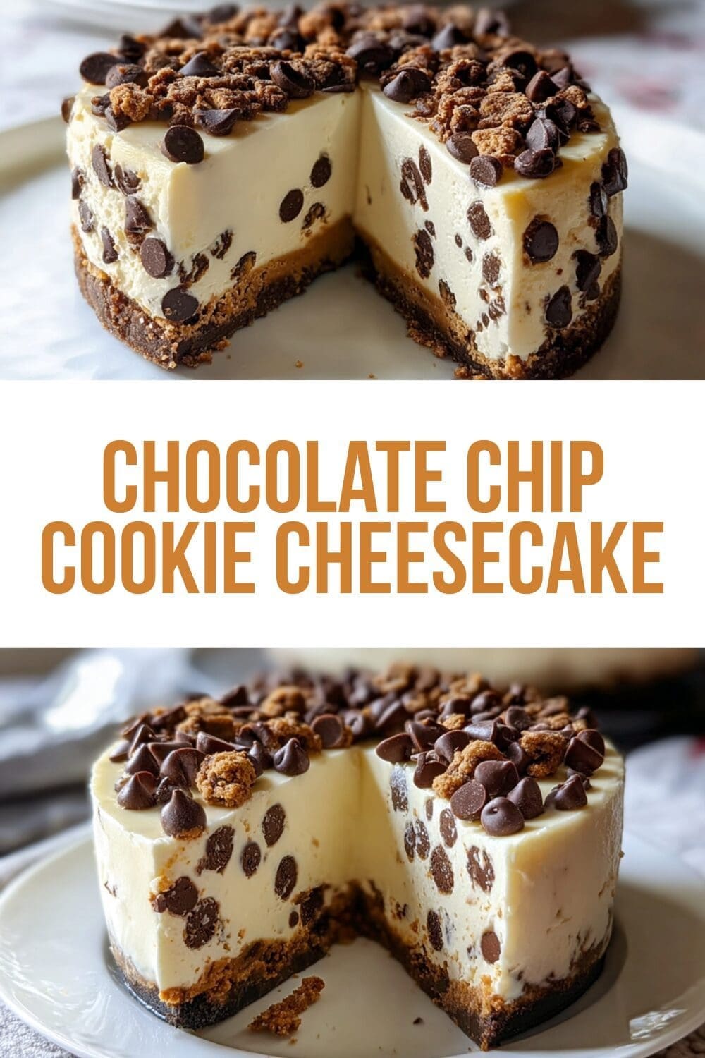 Chocolate Chip Cookie Cheesecake