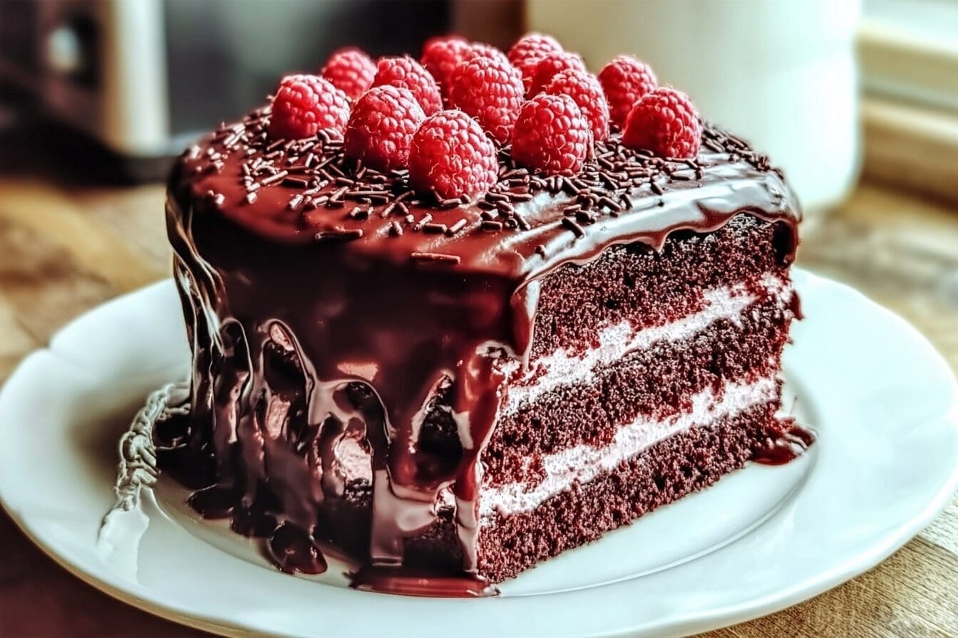Chocolate Raspberry Cake Frosting