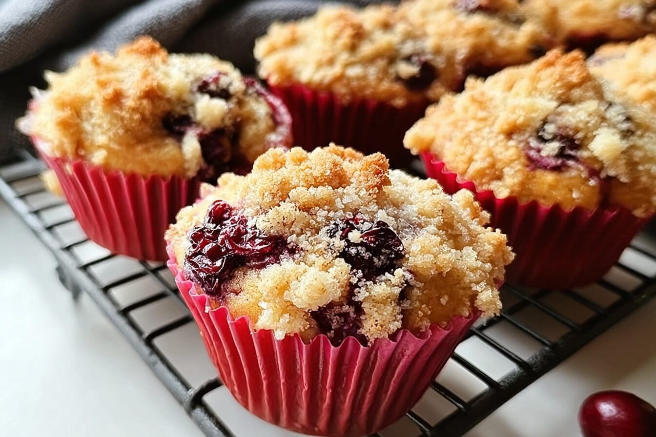Cranberry Crumble Muffins