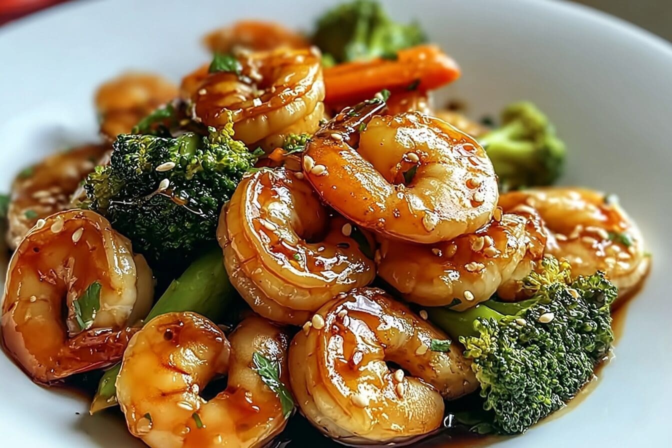 Honey Garlic Shrimp Stir Fry