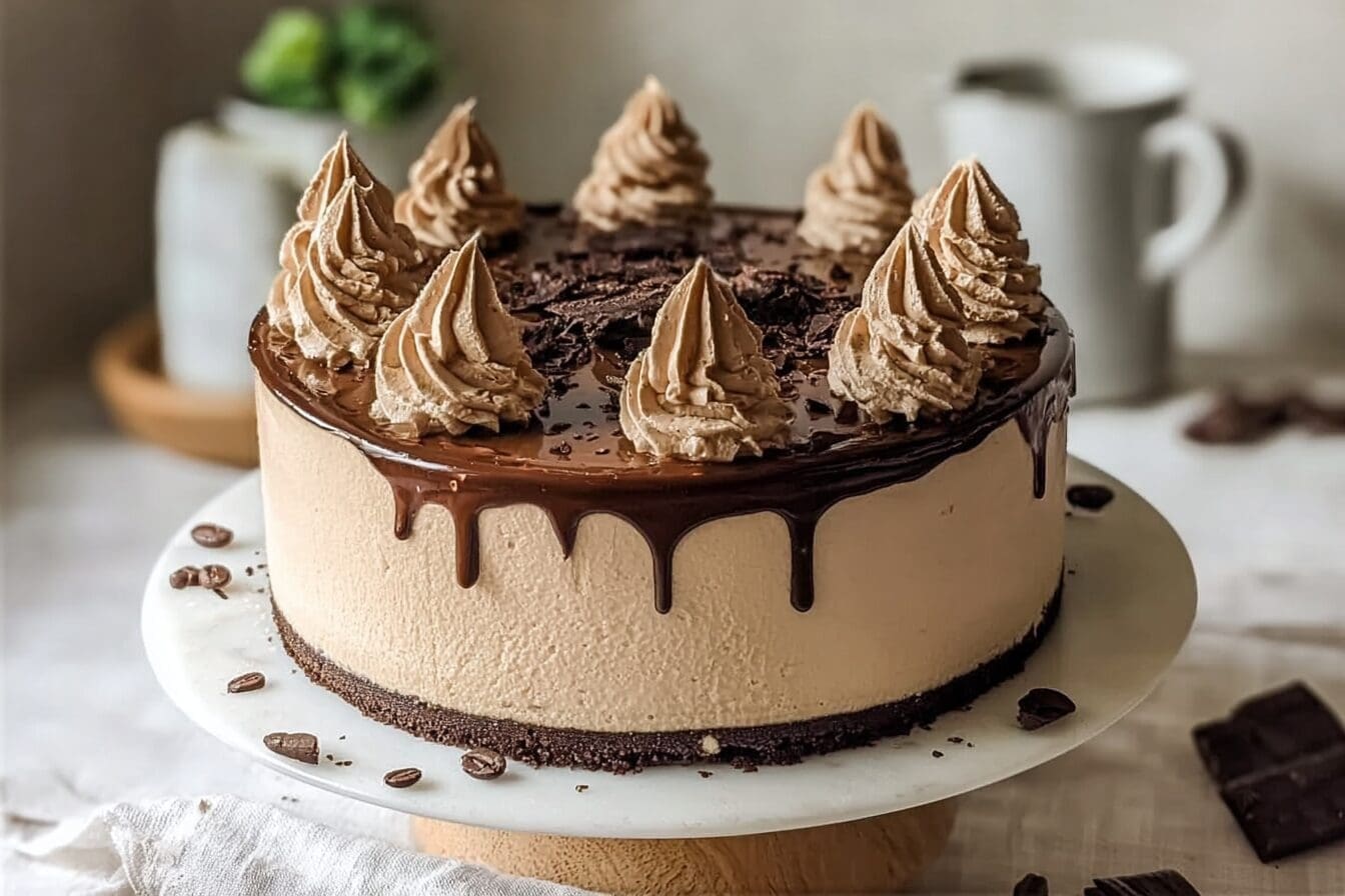 Mocha Cheesecake Cake