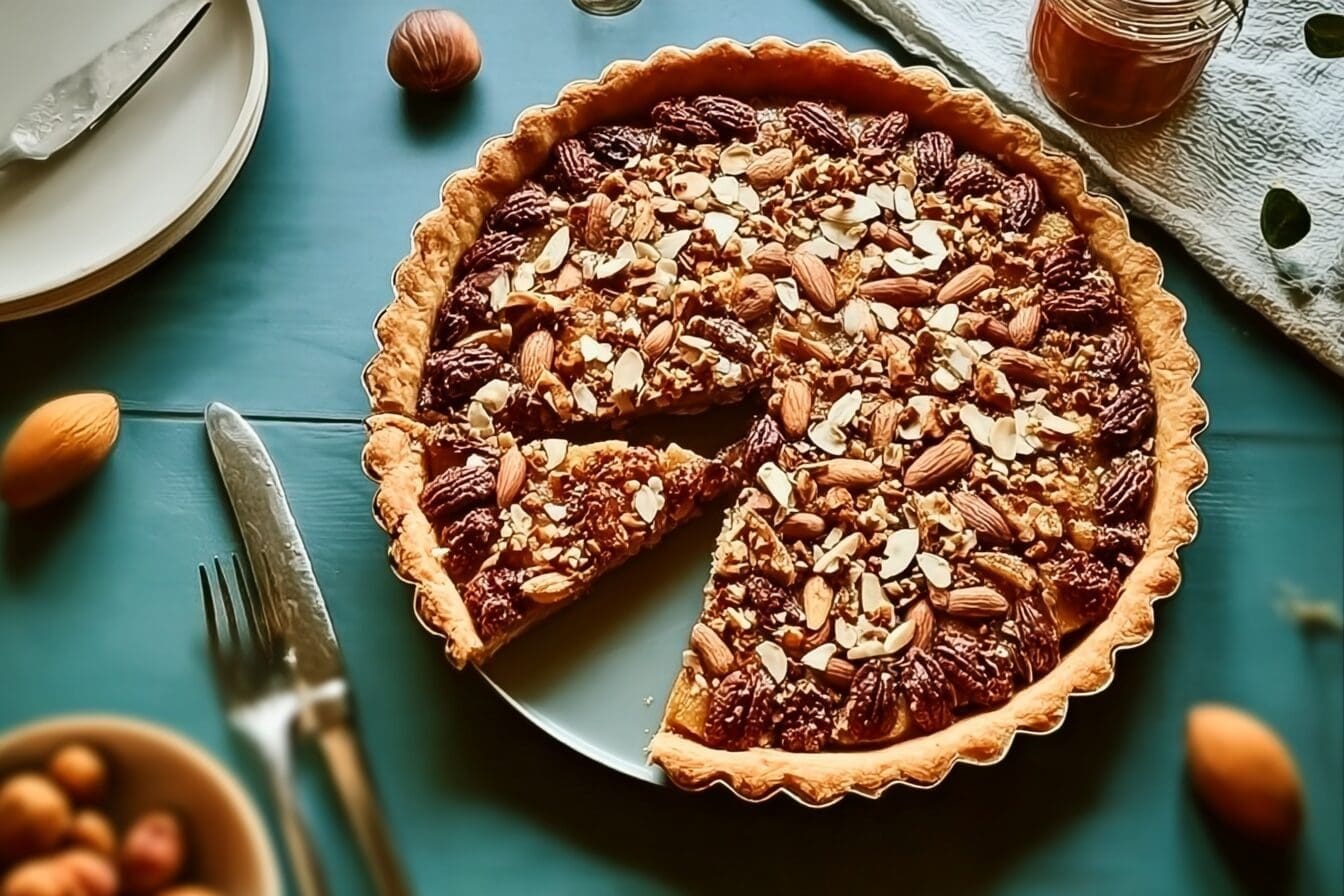 Nepali Spiced Fruit And Nut Tart